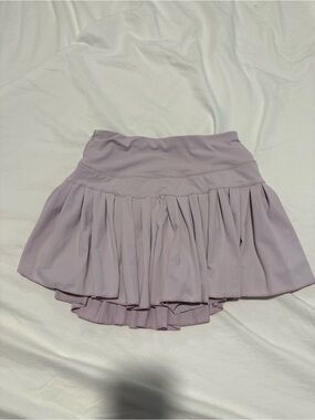 Goldhinge Lavender Pleated Skirt